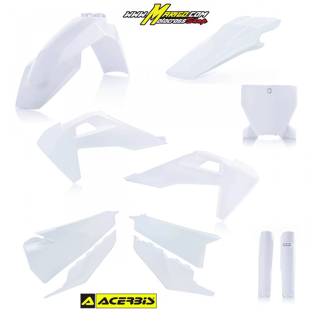 FULL KIT PLASTICHE - ACERBIS HUSQVARNA  TC/FC  2019/2022 BIANCO  2 cod.0023481.031