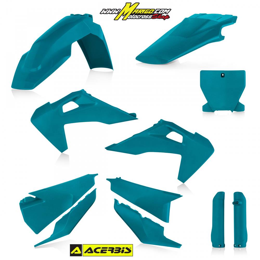FULL KIT PLASTICHE - ACERBIS HUSQVARNA  TC/FC  2019/2022 VERDE  3   cod.0023481.132