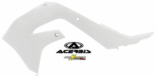 114 - CONVOGLIATORI RADIATORE   KAWASAKI KX 250 4T 2021/2023 - KX 450 F 2019/2023  BIANCO     cod. 0023650.030