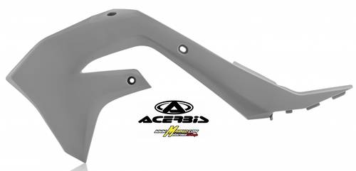 114 - CONVOGLIATORI RADIATORE   KAWASAKI KX 250 4T 2021/2023 - KX 450 F 2019/2023  GRIGIO      cod. 0023650.070