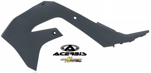 114 - CONVOGLIATORI RADIATORE   KAWASAKI KX 250 4T 2021/2023 - KX 450 F 2019/2023  GRIGIO 3     cod. 0023650.072 - grigio metallico
