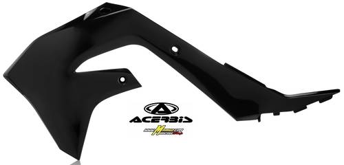 114 - CONVOGLIATORI RADIATORE   KAWASAKI KX 250 4T 2021/2023 - KX 450 F 2019/2023  NERO     cod. 0023650.090