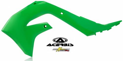 114 - CONVOGLIATORI RADIATORE   KAWASAKI KX 250 4T 2021/2023 - KX 450 F 2019/2023  VERDE    cod. 0023650.130