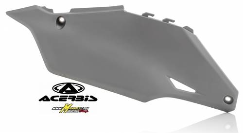 115 - PORTANUMERO LATERALE   KAWASAKI KX 250 4T 2021/2023 - KX 450 F 2019/2023  GRIGIO  cod. 0023651.070