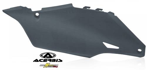 115 - PORTANUMERO LATERALE   KAWASAKI KX 250 4T 2021/2023 - KX 450 F 2019/2023  GRIGIO 3   cod. 0023651.072 - grigio metallico