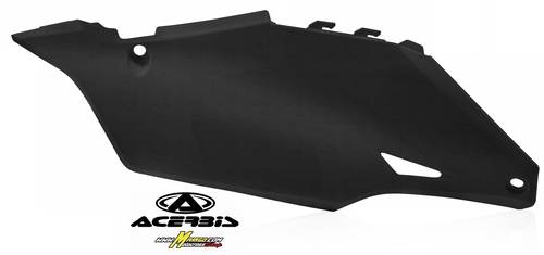 115 - PORTANUMERO LATERALE   KAWASAKI KX 250 4T 2021/2023 - KX 450 F 2019/2023  NERO 3   cod. 0023651.092 - nero metallico