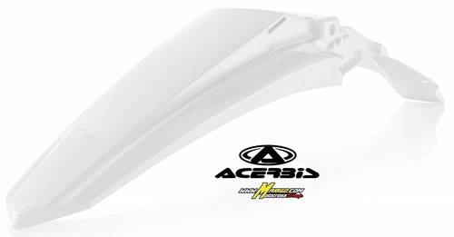 116 - PARAFANGO POSTERIORE   KAWASAKI KX 250 4T 2021/2023 - KX 450 F 2019/2023 BIANCO   cod. 0023652.030