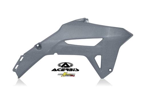 813 - SPOILER RADIATORE HONDA  # CRF 250 2022/2024 # CRF 450 2021/2024   GRIGIO 3  cod. 0024304.072 - grigio metallico