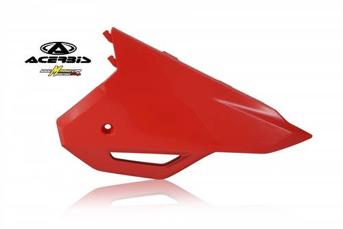 814 - PORTANUMERO LATERALE DW+UP HONDA  # CRF 250 2022/2024 # CRF 450 2021/2024   ROSSO  cod. 0024560.110