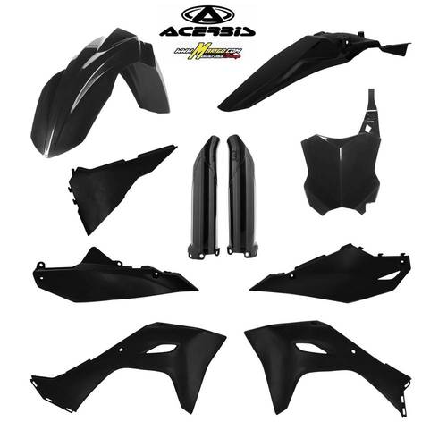 2001 - FULL KIT PLASTICHE KXF250 2025 - 2026 - KXF450 2024 - 2026  NERO cod. 0026078.090