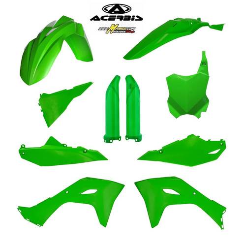 2001 - FULL KIT PLASTICHE KXF250 2025 - 2026 - KXF450 2024 - 2026    VERDE cod. 0026078.130