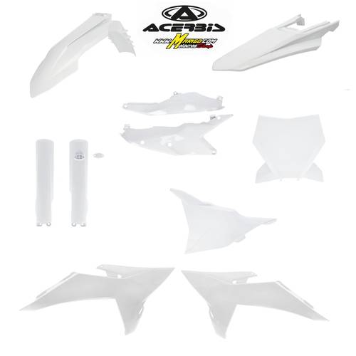 1 - FULL KIT PLASTICHE COMPATIBILE PER KTM SX - SXF 2025 - 2026  cod. 0026922.030 BIANCO