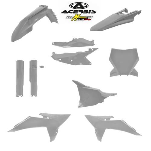 1 - FULL KIT PLASTICHE COMPATIBILE PER KTM SX - SXF 2025 - 2026  cod. 0026922.070 GRIGIO