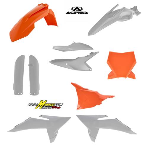 1000a - FULL KIT PLASTICHE KTM 85 2025 / 2026  ARANCIO/GRIGIO	cod. 0027023.207
