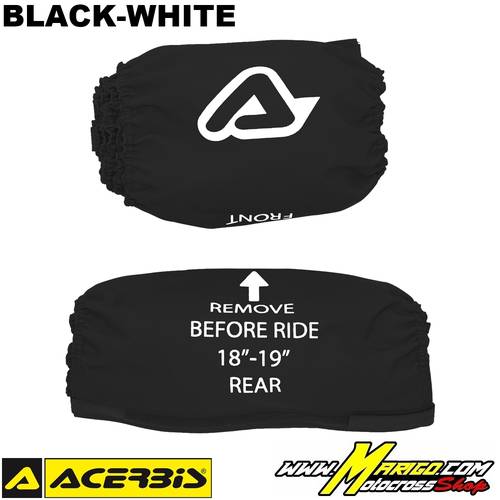 Copri Pneumatici ACERBIS X-Tire Cover 2.0  -  Black-White    -    0027143.315