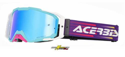10000b - MASCHERA VITRION MIRROR  AZZURRO/BIANCO	cod. 0027520.487