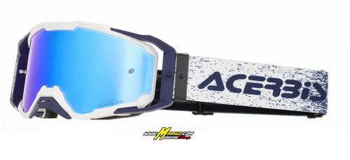 10000b - MASCHERA VITRION MIRROR  BIANCO/BLU	cod. 0027520.232