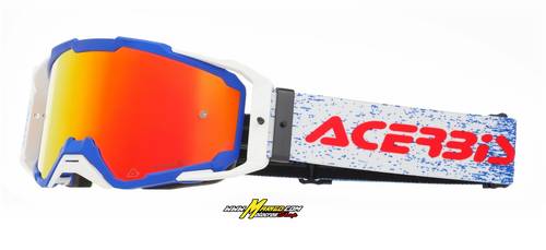 10000b - MASCHERA VITRION MIRROR  BLU/BIANCO	cod. 0027520.245