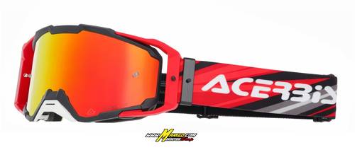 10000b - MASCHERA VITRION MIRROR  NERO/ROSSO	cod. 0027520.323