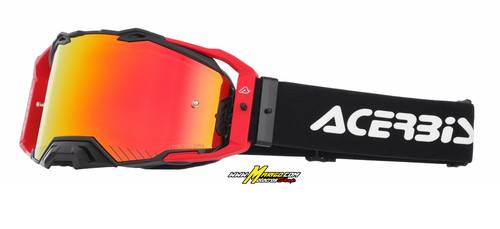 10000f - MASCHERA VULCAN MIRROR  NERO/ROSSO	cod. 0027508.323