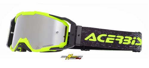 10000b - MASCHERA VITRION MIRROR  GIALLO FLUO/NERO   cod. 0027520.458