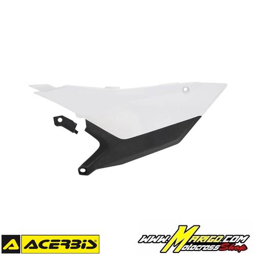 7 - PORTANUMERI LATERALI YAMAHA YZF 450 2026  -  BIANCO-NERO    -    0027549.237
