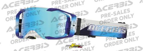 10000g - MASCHERA VORTEX MIRROR  BIANCO/BLU	cod. 0027785.232