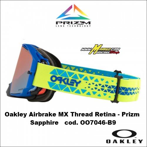 Oakley Airbrake MX Thread Retina - Prizm Sapphire   cod. OO7046-B9