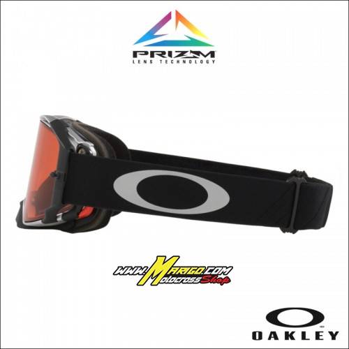 Oakley Airbrake MX Tuff Blocks Black Gunmetal - Lens Prizm Bronze   cod. OO7046-B1