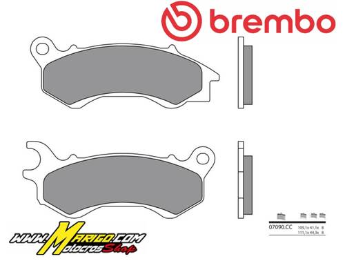 Pastiglie di freno organiche Brembo 07090 Riferimento :  1035776  Riferimento del fornitore :  07090