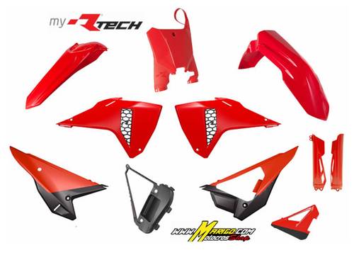 1a - FULL PLASTIC KIT 5 PCS    CRF REVOLUTION 2025  cod. R-KITCRF-OEM-726  CON PARASTELI