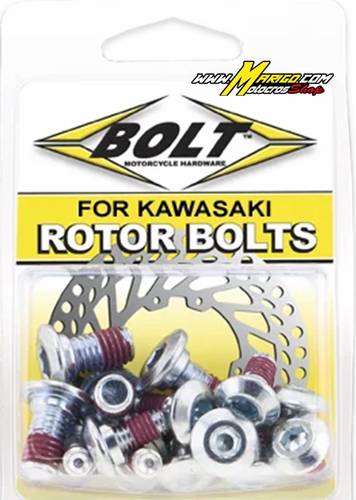 1b - KIT VITERIA REPLICA ORIGINALE  KIT VITI FRENO BOLT KAWASAKI-SUZUKI - ZINCATO  cod. 2009SKRTR
