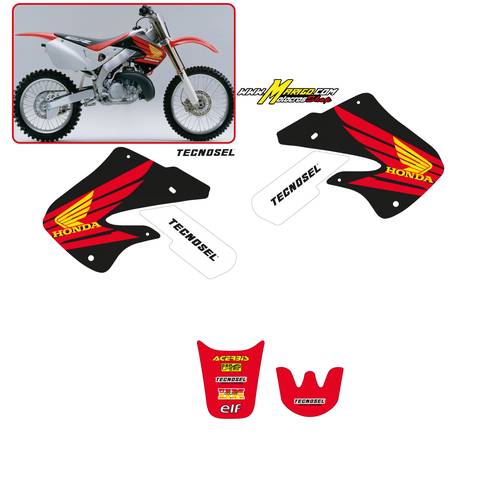 Kit Adesivi   CR 250 97>99  -  CR 125 98>99    Replica OEM Honda 1998 HONDA    cod. 21V04