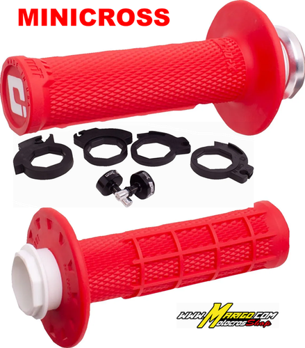 1a - Micro-X Half-Waffle V2 Manopole Lock-On MINICROSS  GAS GAS - KTM - HUSQVARNA  cod. 06303295 / H36MXR