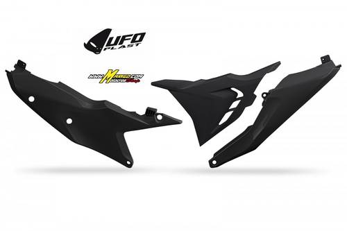 7 - fiancatine laterali KTM SX - SXF 2023 - 2026 con coperchio scatola filtro ventilato lato sinistro cod. KT05021 001
