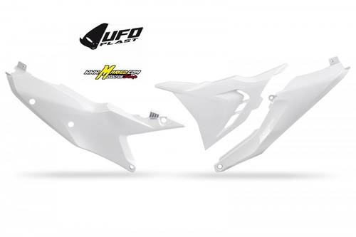 7 - fiancatine laterali KTM SX - SXF 2023 - 2026 con coperchio scatola filtro ventilato lato sinistro cod. KT05021 042