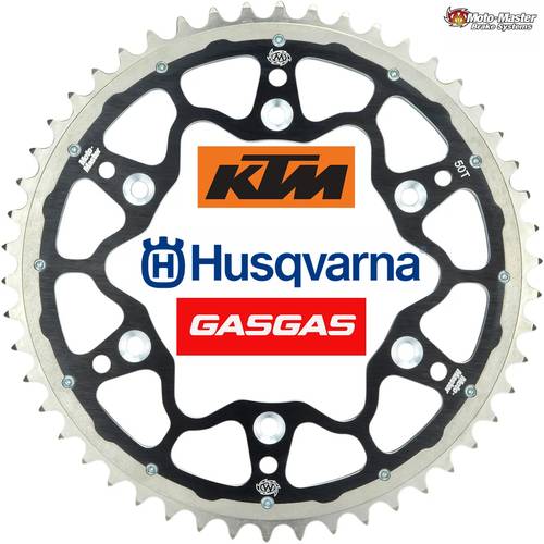 CORONA doppio profilo Fusion KTM 85  MOTOMASTER passo 428   nera