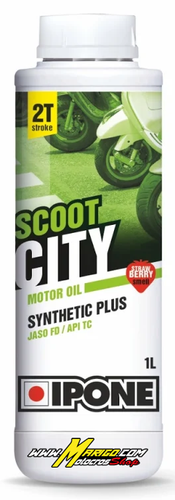 4i - SCOOT CITY a Base Sintetica 2T alla Fragola (1lt)  Olio Miscela  cod. 409721065