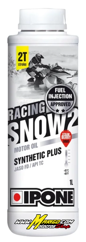 4h - SNOW 2 RACING Sintetico 2T alla Fragola (1lt)  Olio Miscela   cod. 409721095