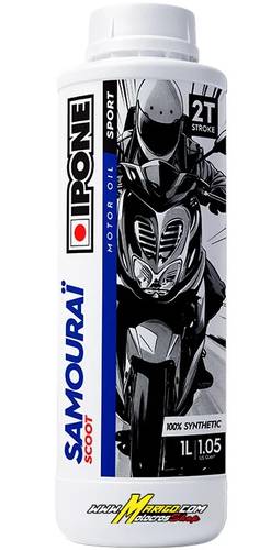 4g - Miscela SAMOURAI SCOOT Full Sintetico 2T (1L) Olio miscela SAMOURAI SCOOT full sintetico 2T per utilizzo Sport, confezione da 1 litro cod. 409721175