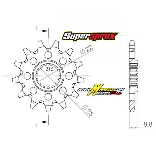 PIGNONI SUPERSPROX  KTM  cc 125 - 525