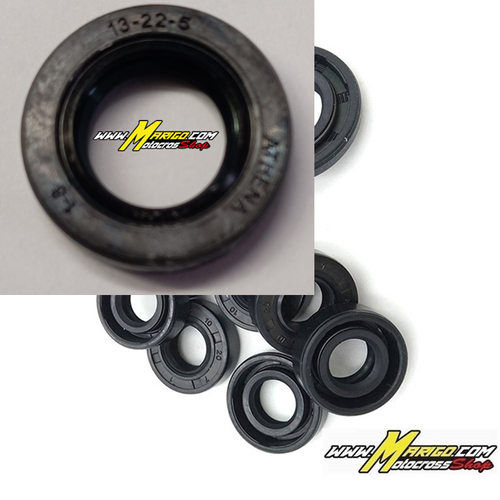 13X22X5 ACM ATHENA   Paraolio con Esterno in Gomma TC    Cod. M730900412003  OEM HONDA  91204KE8003   KAWASAKI  92051005
