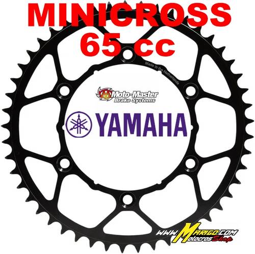1c - CORONA ACCIAIO MOTOMASTER YAMAHA  minicross YZ 65cc  passo 420  2018 - 2025