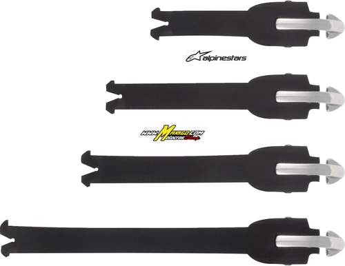 Kit cinghie stivali COMPATIBILE CON: T-7 (>14) T-7 ENDURO (>14) T-5   BUCKLE STRAP T5 T7 (BEFORE 2024) BLACK  cod. 34300513 / 25CIT74-10 - Confezione da 4 pezzi