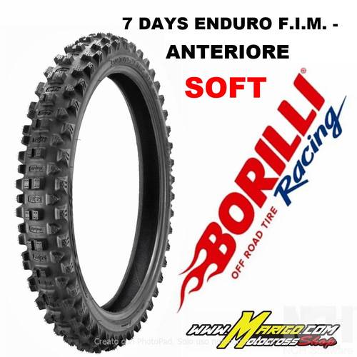 BORILLI 7 DAYS ENDURO ANTERIORE 90/100-21"  SOFT  cod. BOR20030