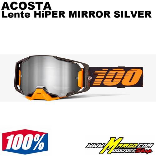 100% ARMEGA  -  ACOSTA - Lente HiPER Mirror Silver    -    26013875 / 50003-00017