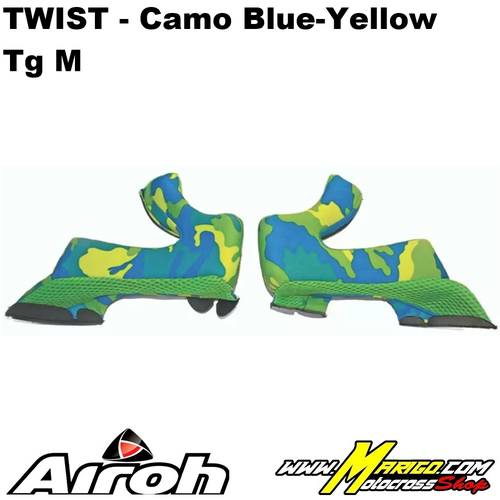 AIROH  -  Guanciali Twist Camo Blue-Yellow    -    5102TWCAN00M