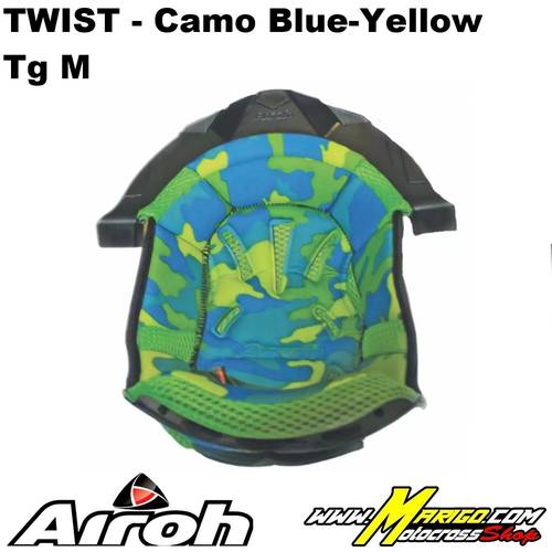 AIROH  -  Cuffia Twist Camo Blue-Yellow    -    5002TWCAN00M