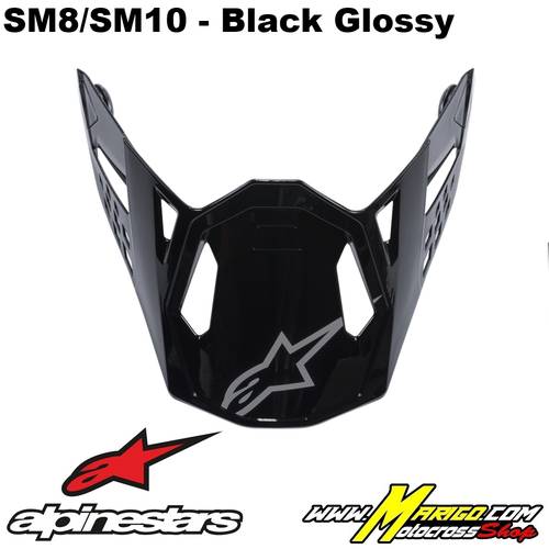 ALPINESTARS  -  S-M8 / S-M10 Black Glossy    -    8981019-1180