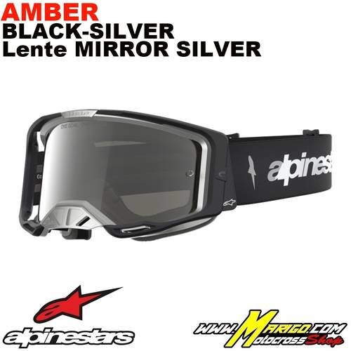 Vision 8  -  Amber Black-Silver - Lente Mirror Silver    -    5101427-1728